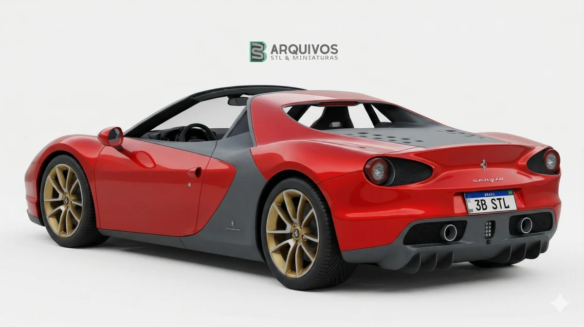 Modelo 3D STL - Ferrari Sergio 2015 — foto 4